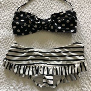 Black and White Swimsuit